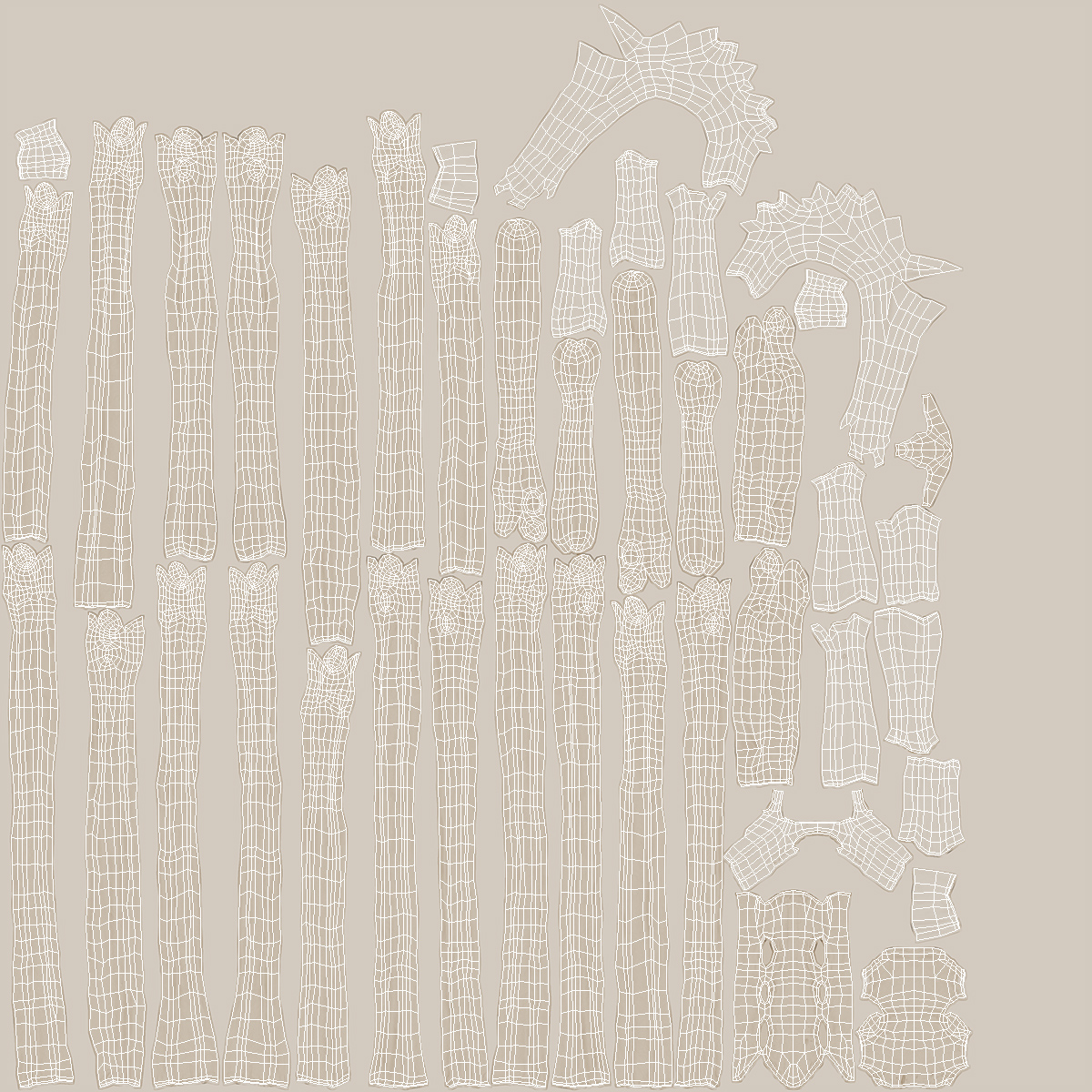Male Torso Skeleton 3D model