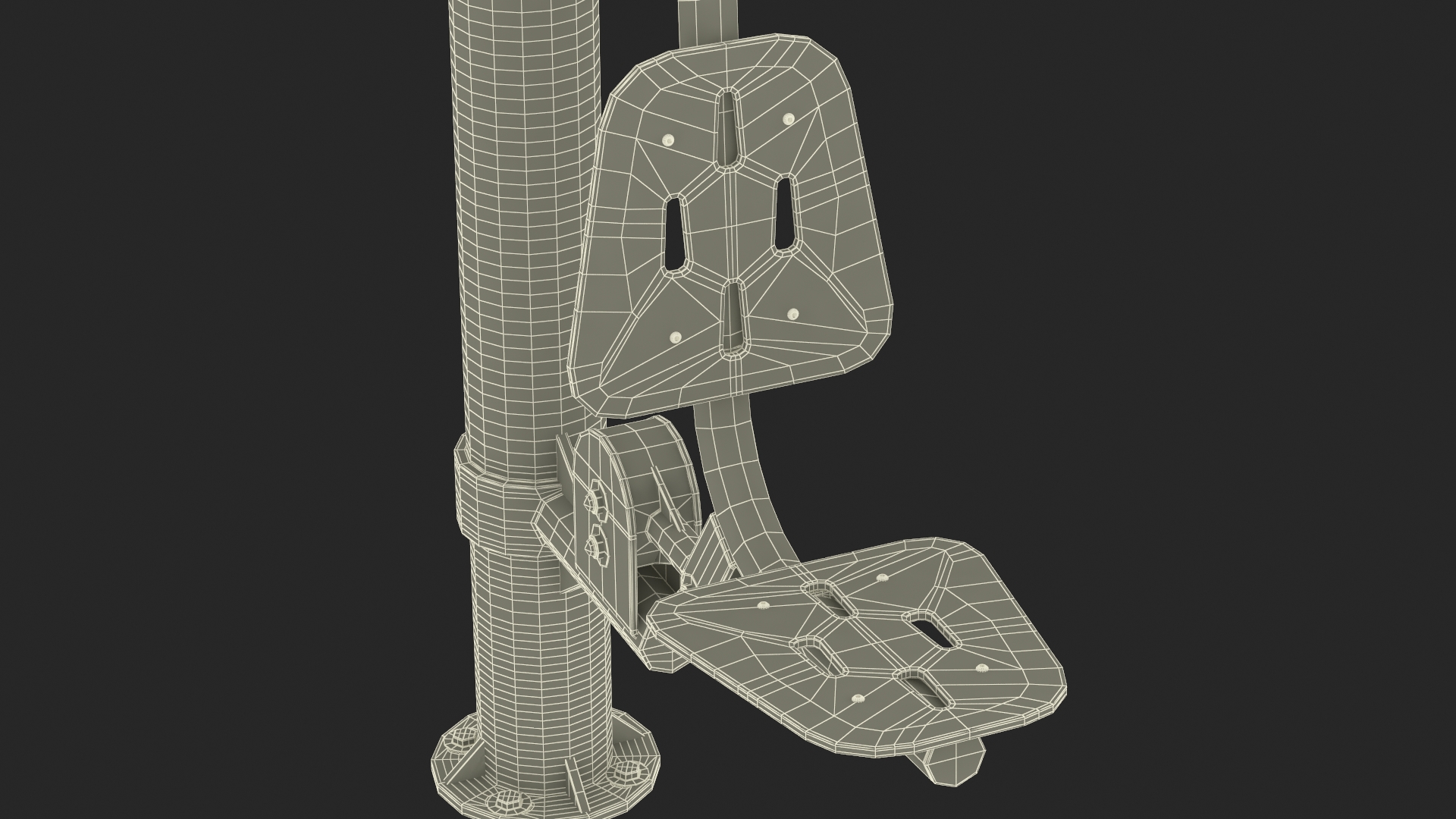 3D Pull Chair Outdoor Trainer Yellow model