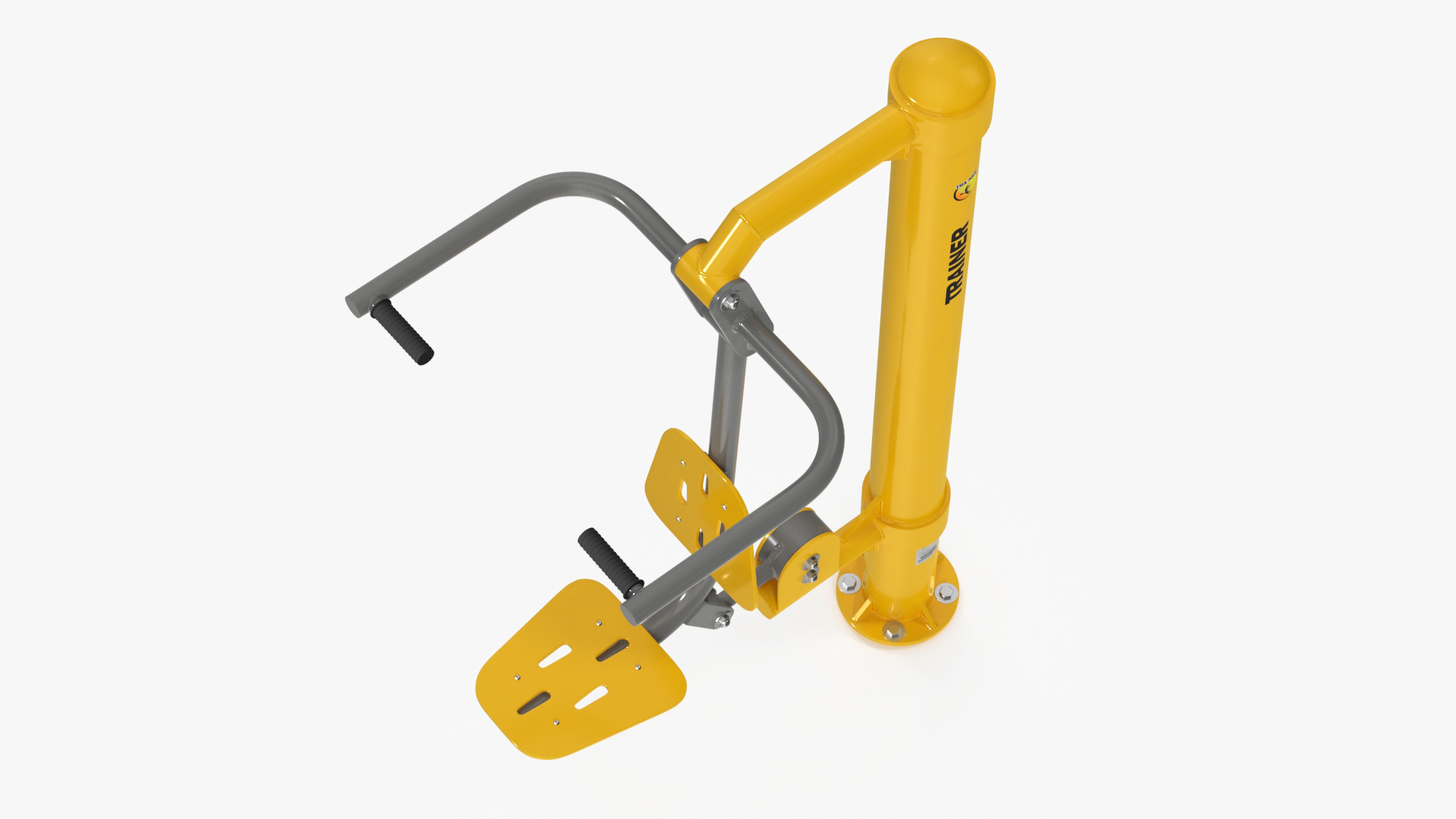 3D Pull Chair Outdoor Trainer Yellow model