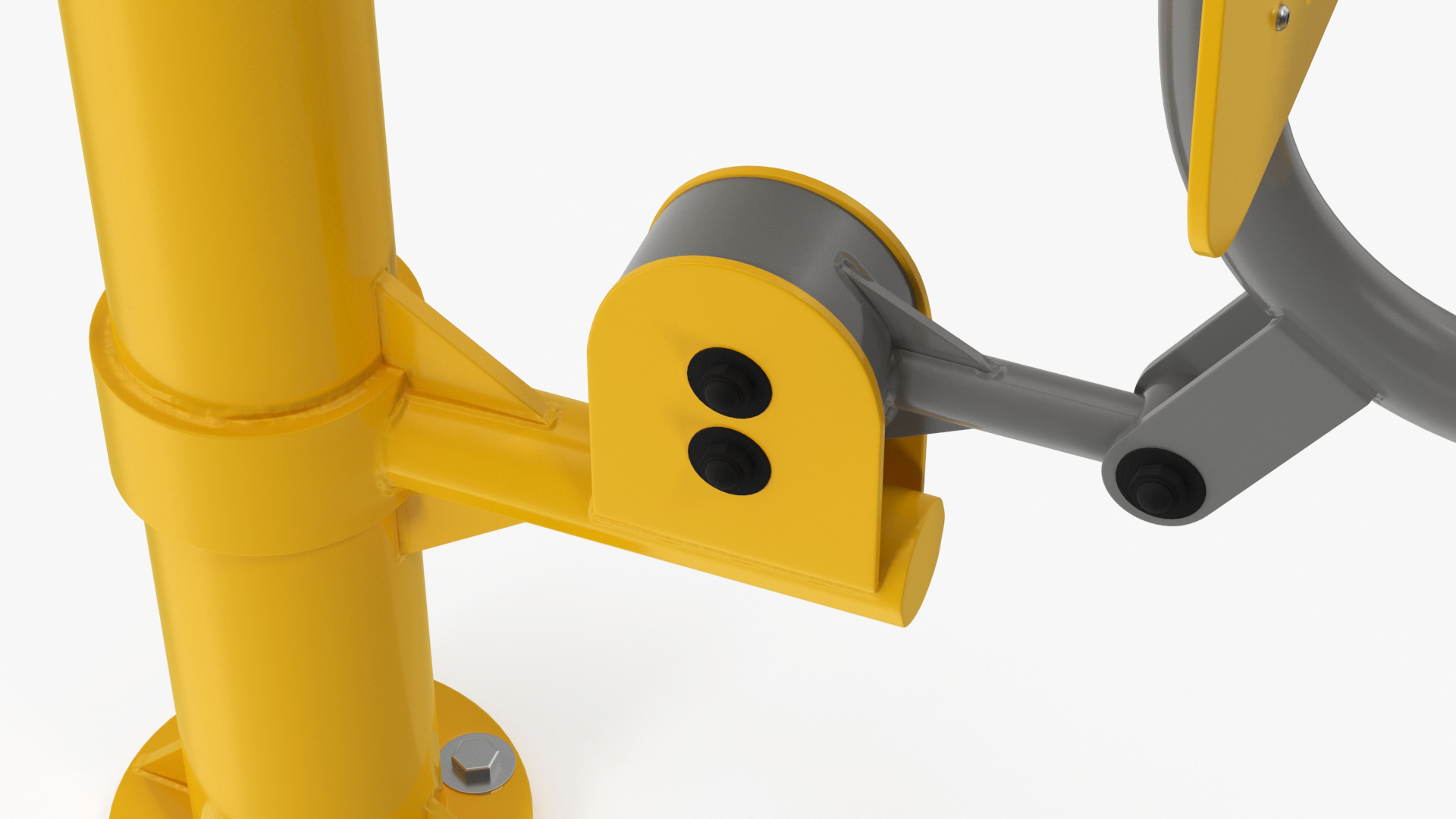 3D Pull Chair Outdoor Trainer Yellow model