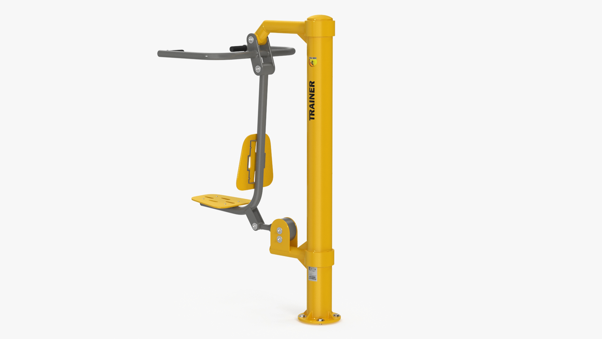 3D Pull Chair Outdoor Trainer Yellow model