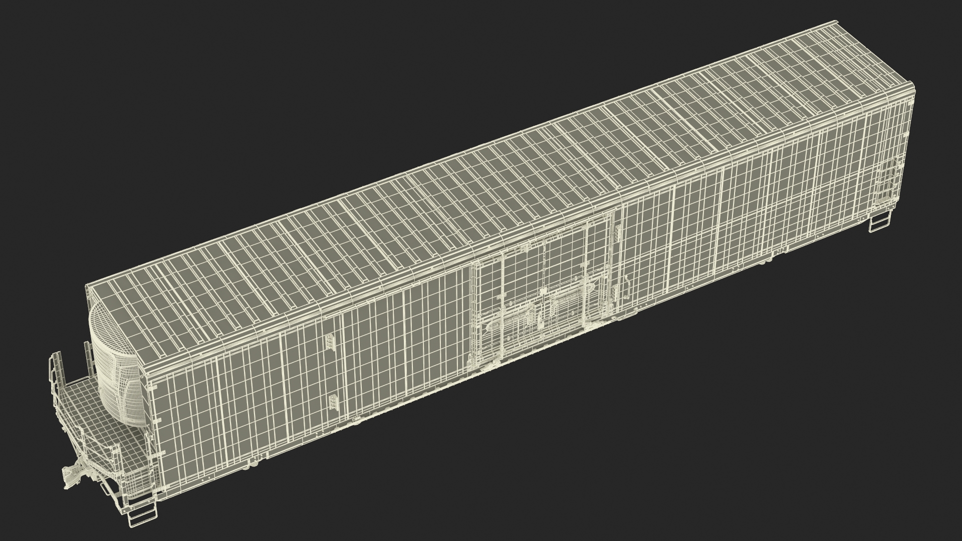3D Refrigerated Rail Car