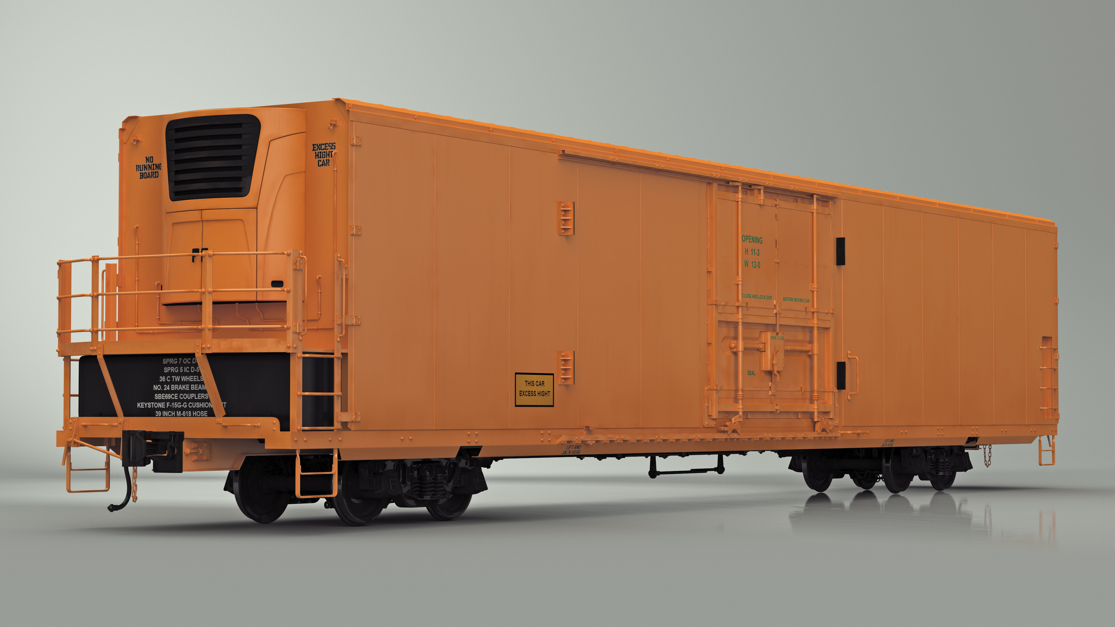 3D Refrigerated Rail Car