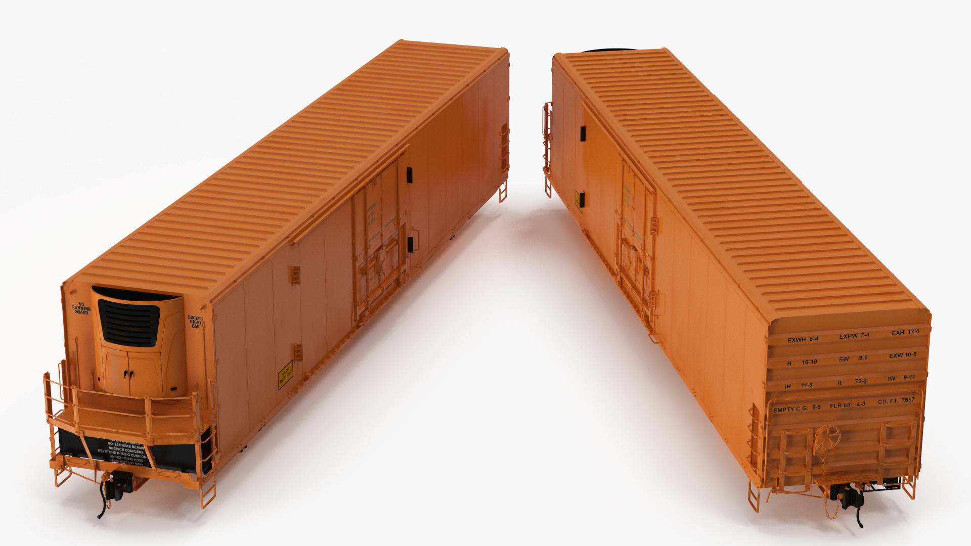 3D Refrigerated Rail Car