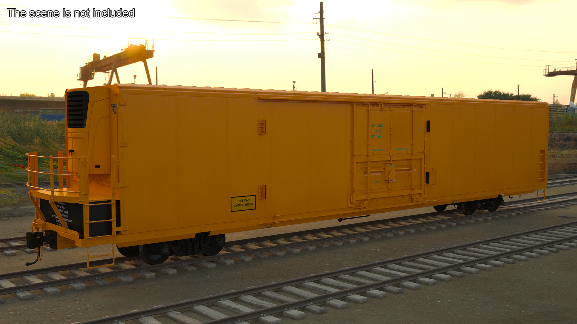 3D Refrigerated Rail Car