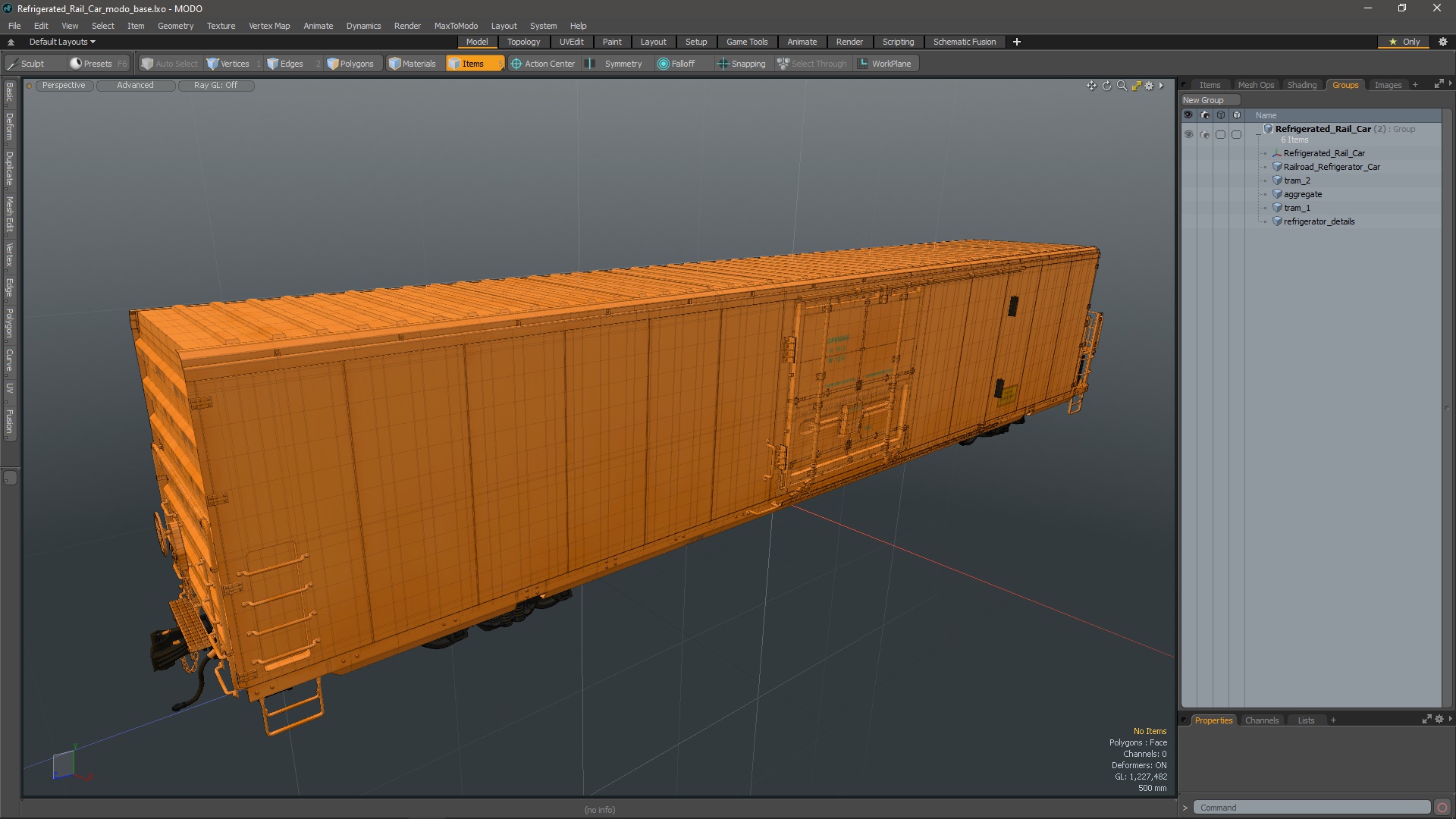 3D Refrigerated Rail Car