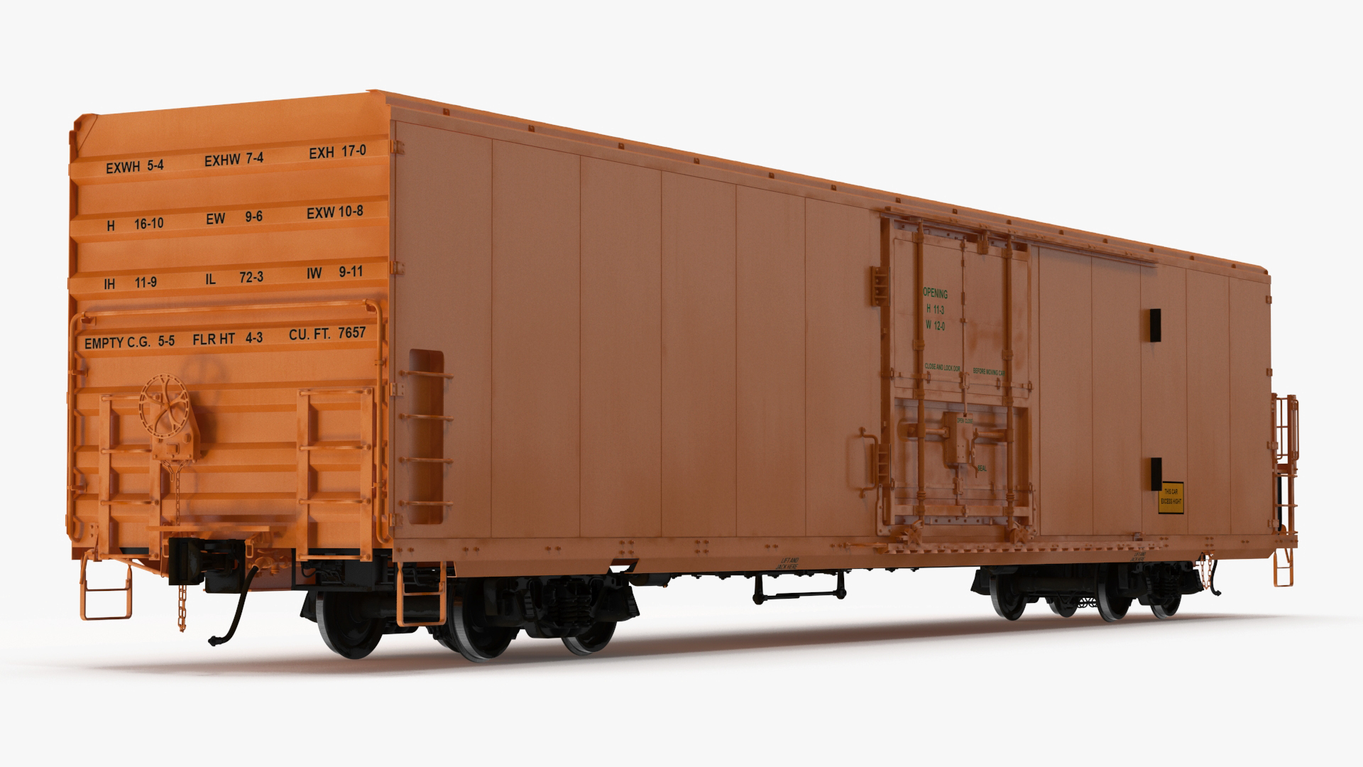 3D Refrigerated Rail Car