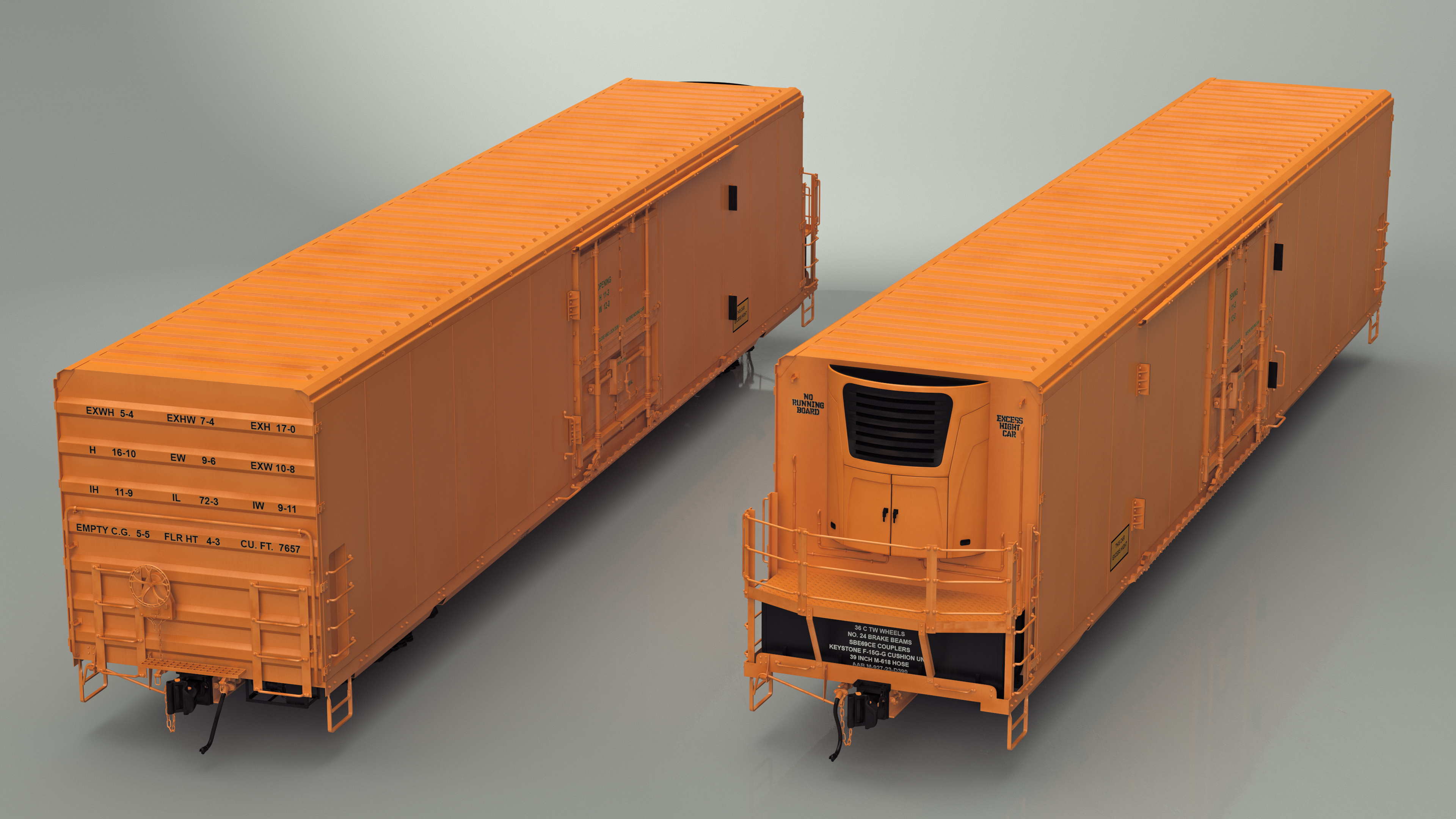 3D Refrigerated Rail Car