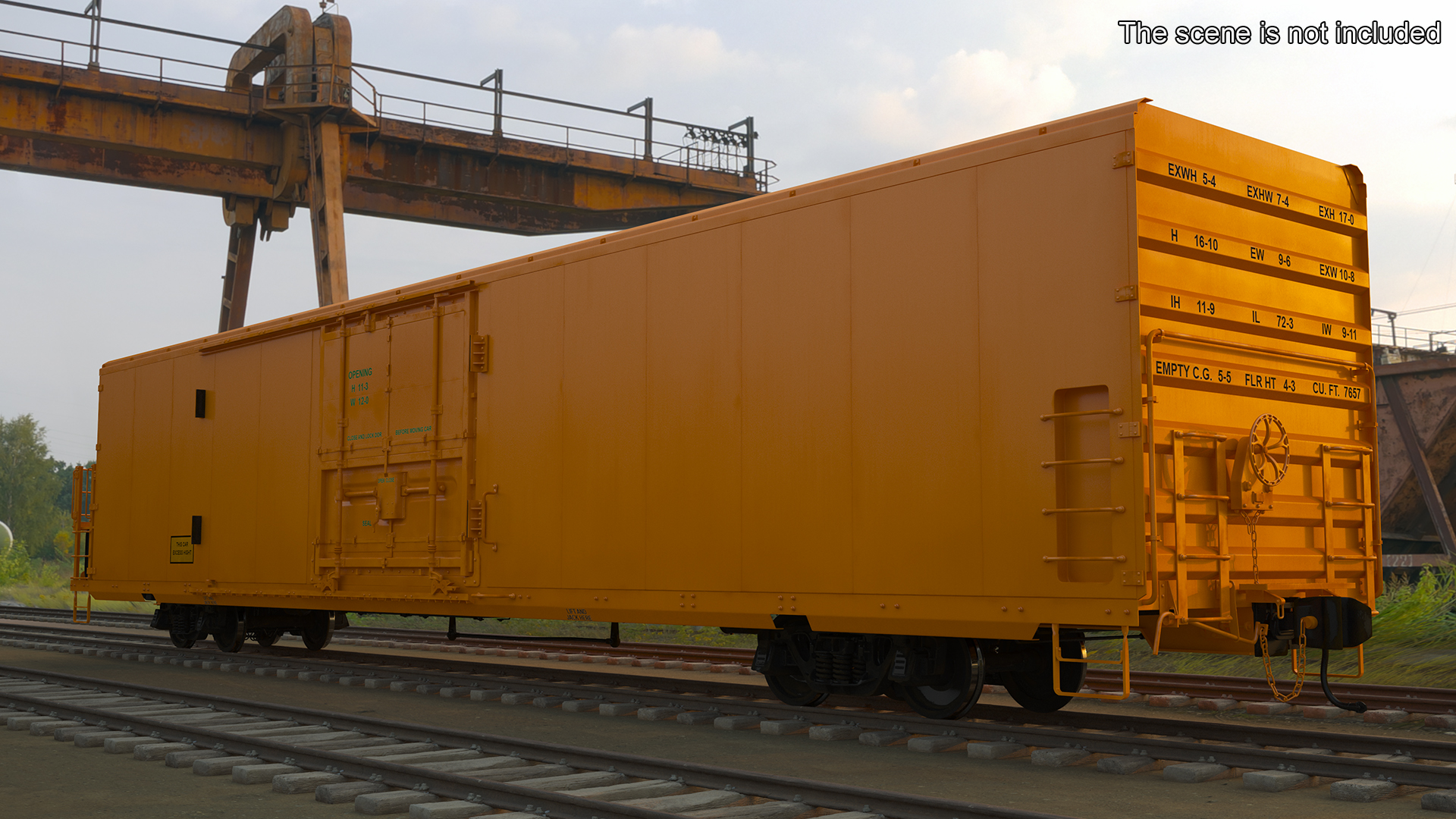 3D Refrigerated Rail Car