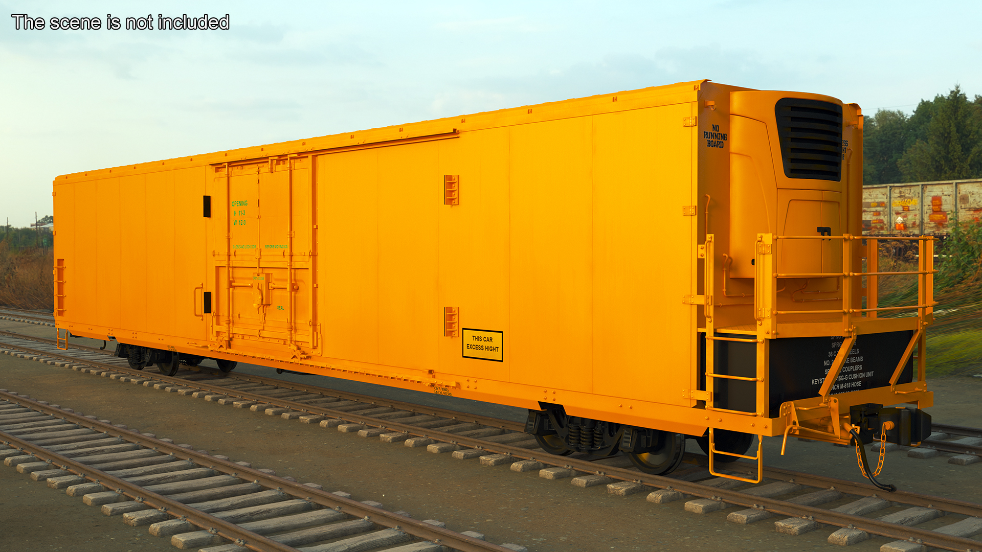 3D Refrigerated Rail Car