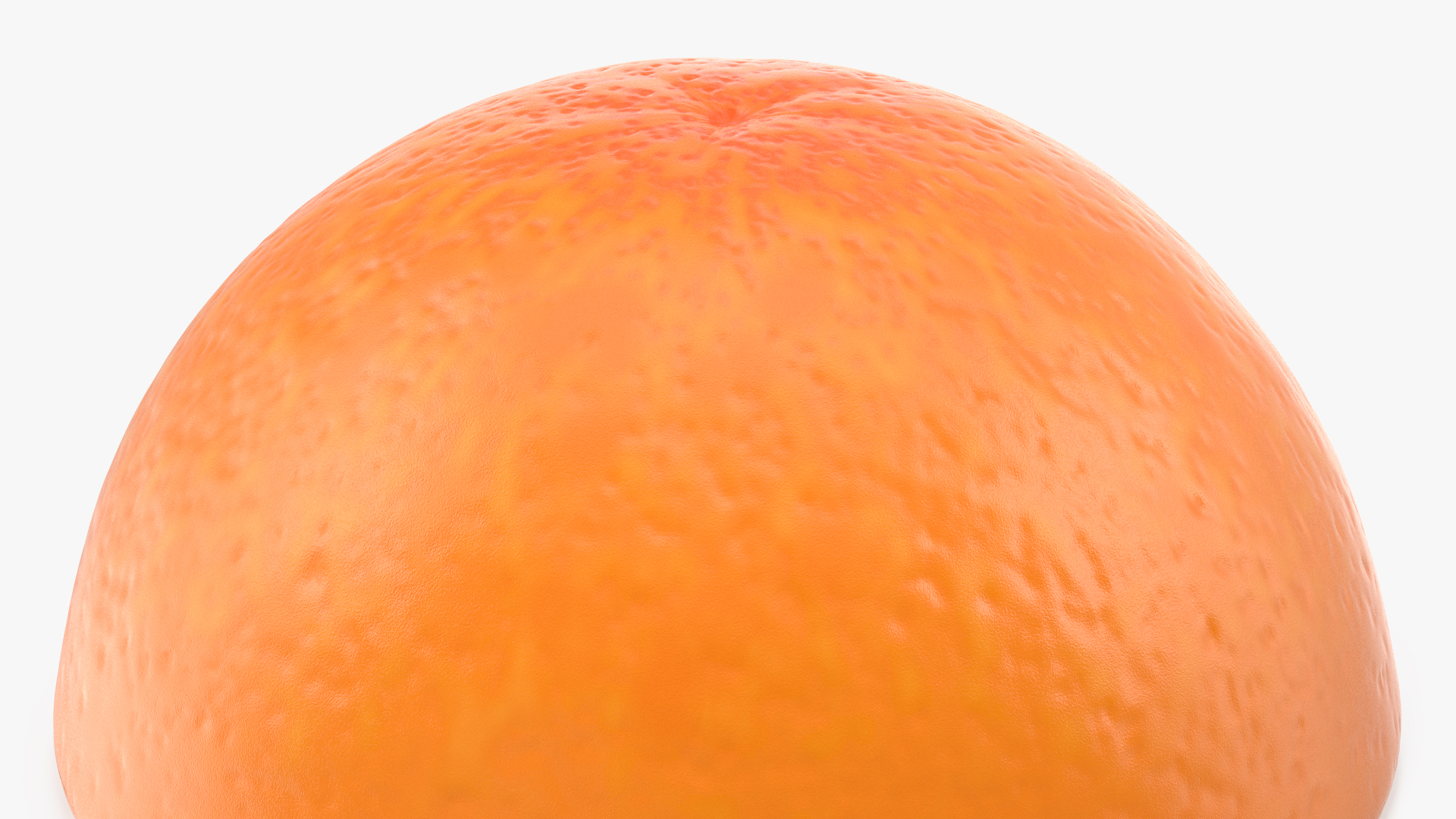 3D Half Fresh Orange Fruit model