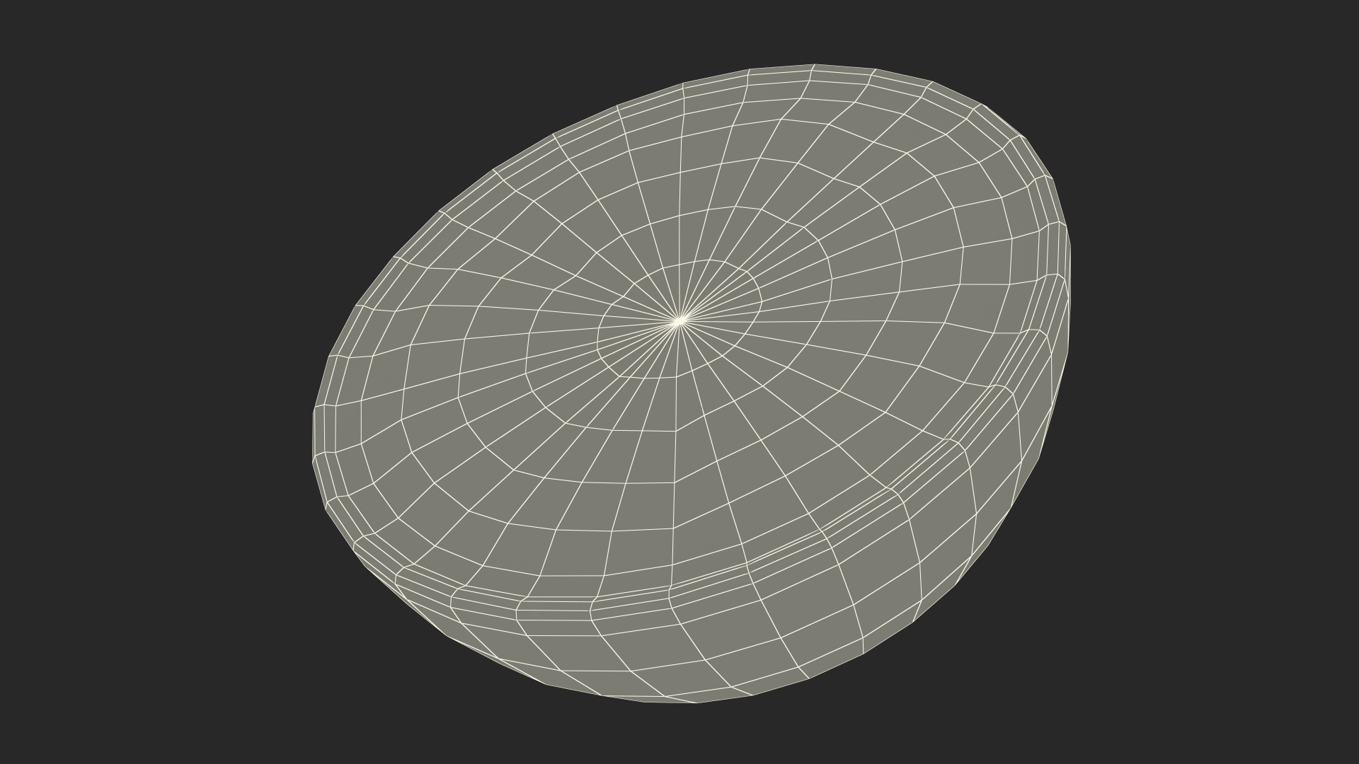 3D Half Fresh Orange Fruit model