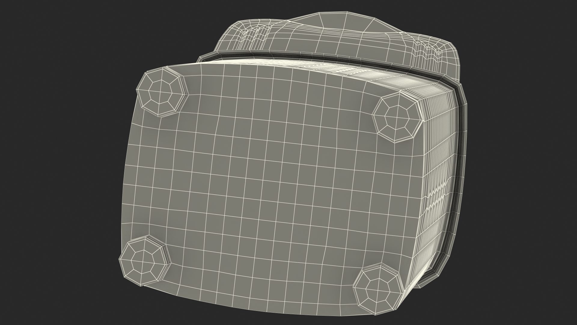 Plastic Laundry Basket Silver 3D model