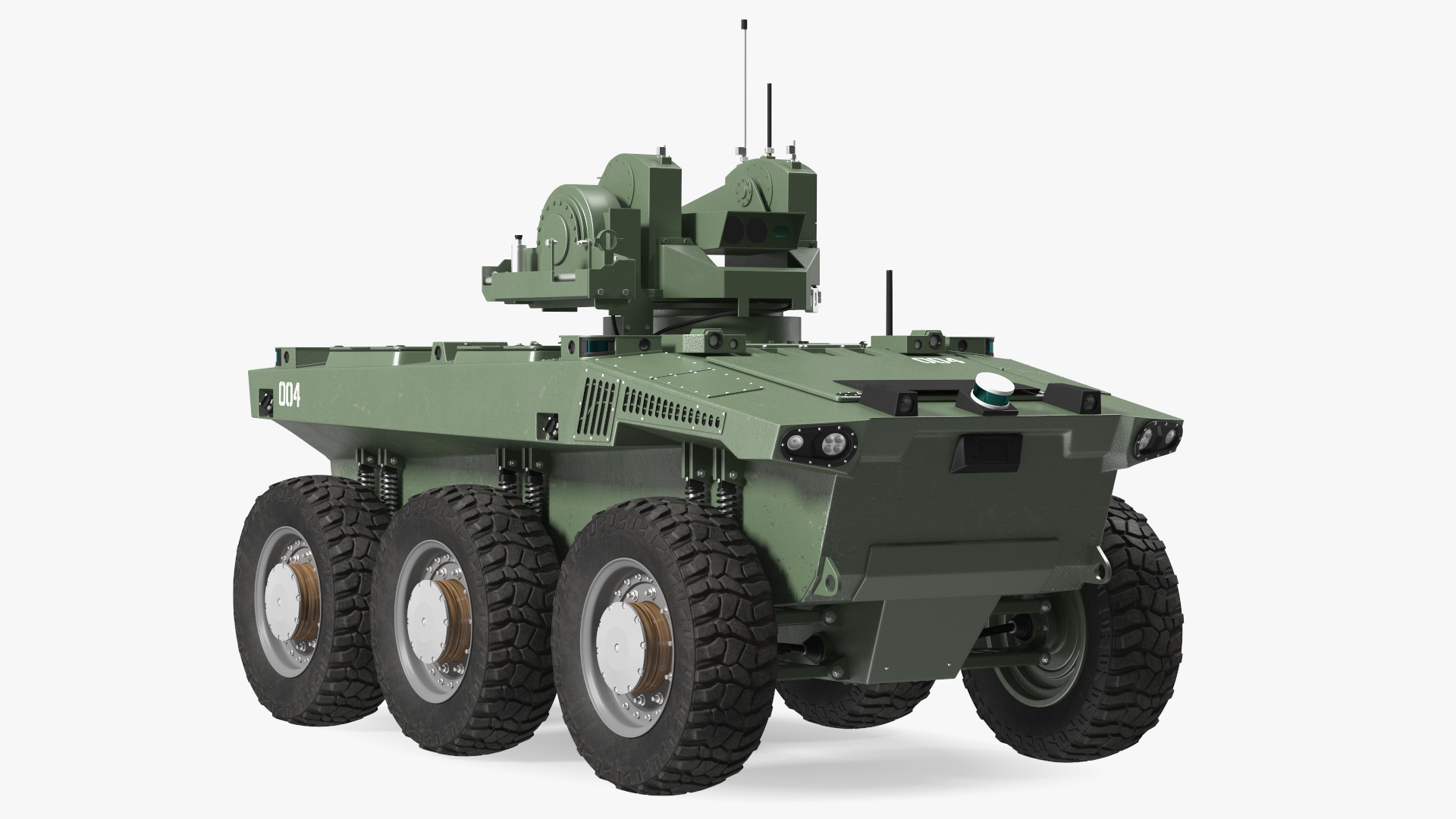 Smart Military Robot Rigged 3D