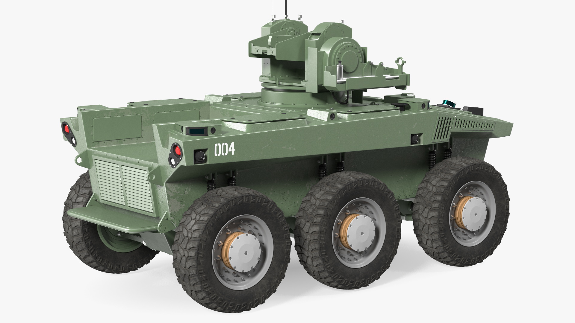 Smart Military Robot Rigged 3D