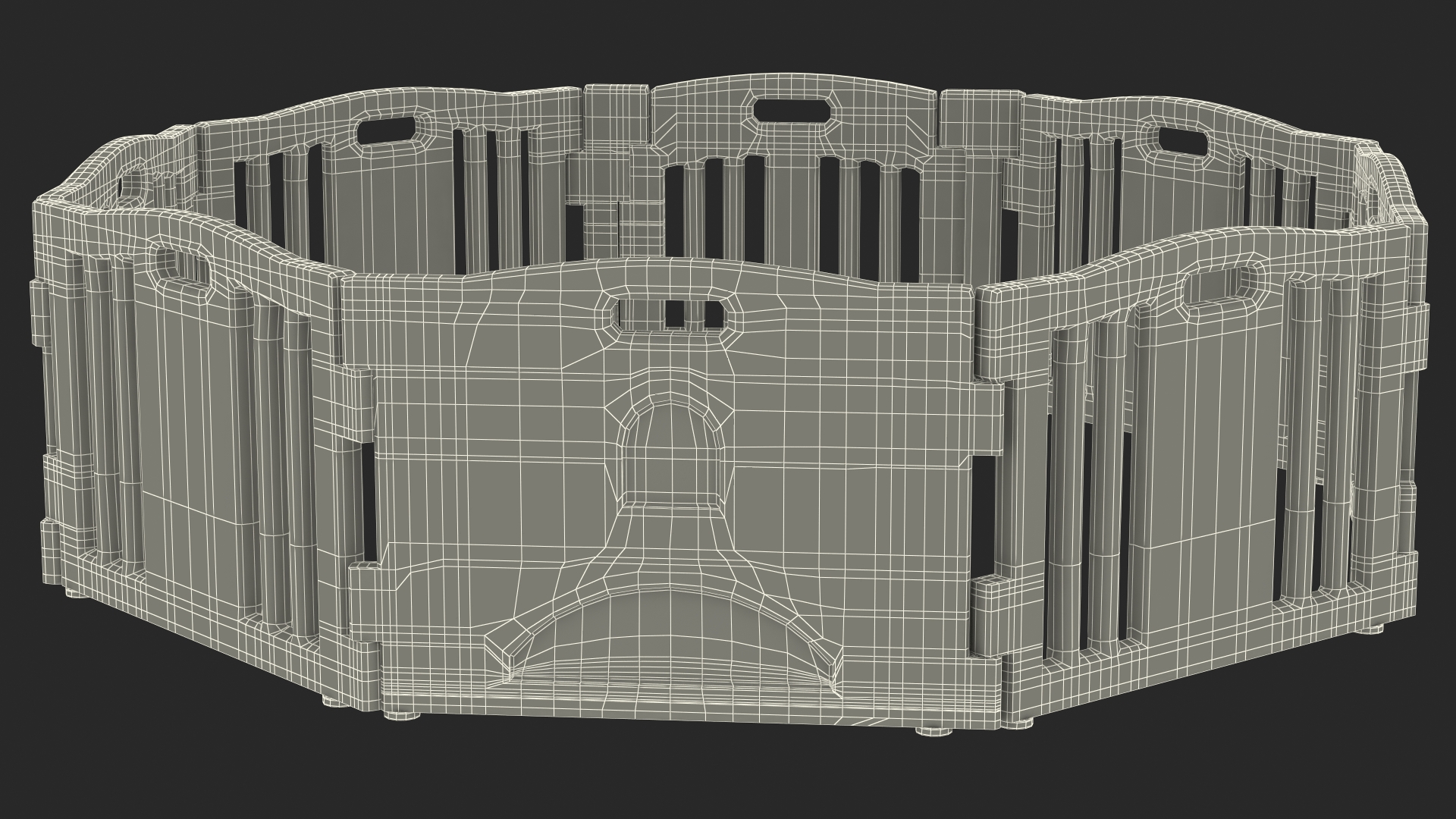 3D model Baby Playpen Octagon