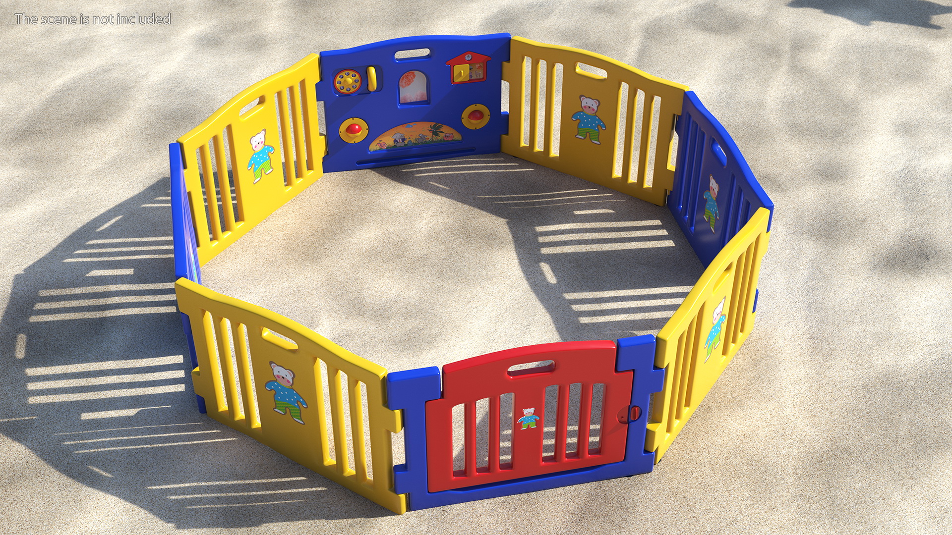 3D model Baby Playpen Octagon
