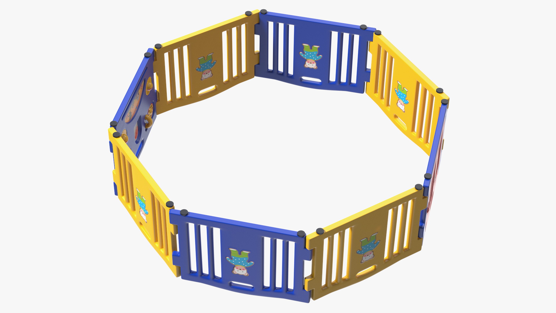 3D model Baby Playpen Octagon