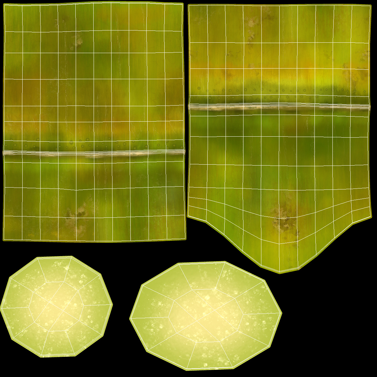 Fresh Sugarcane Sticks 3D
