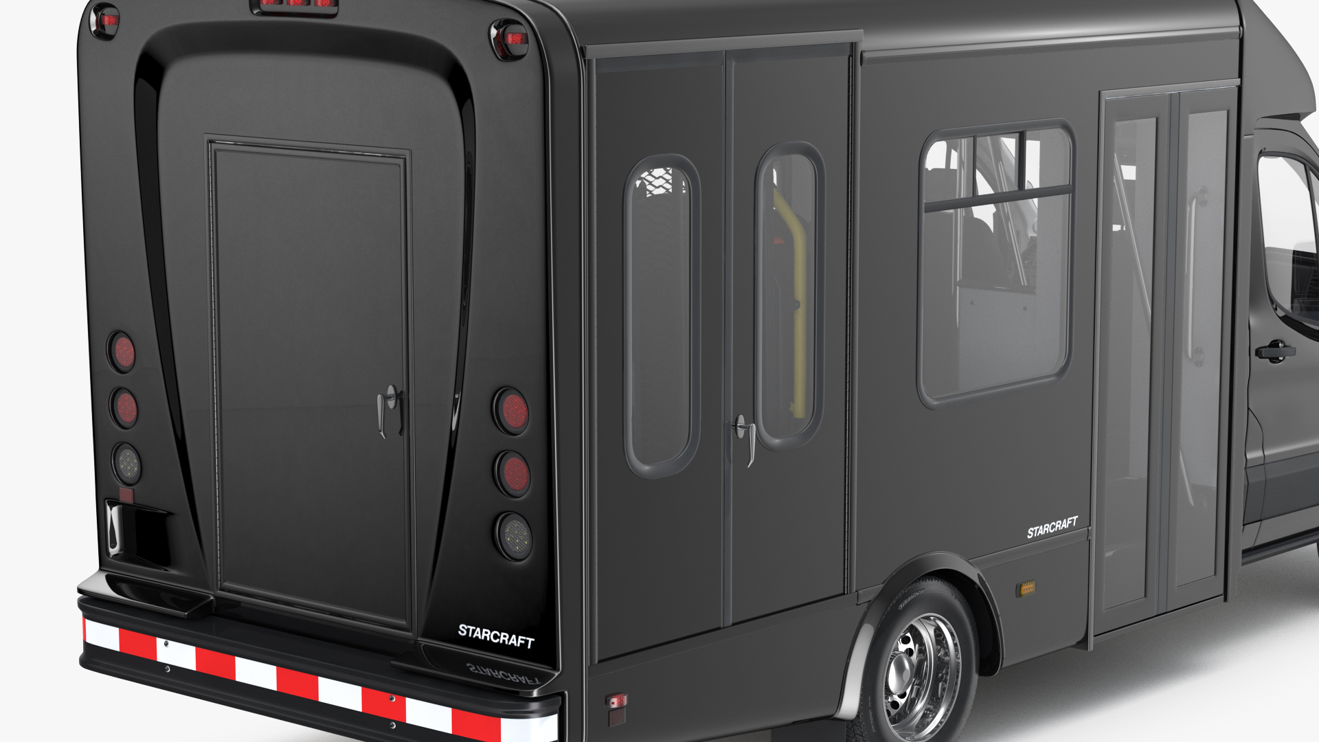3D Ford Starcraft Executive Shuttle Bus Rigged model