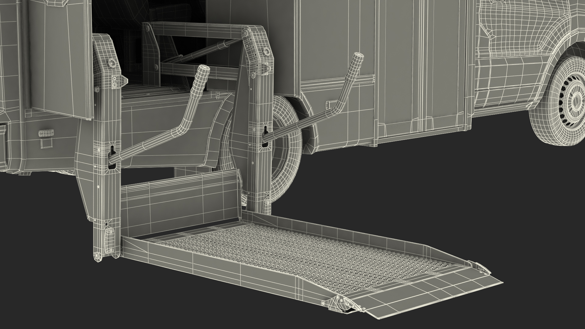 3D Ford Starcraft Executive Shuttle Bus Rigged model