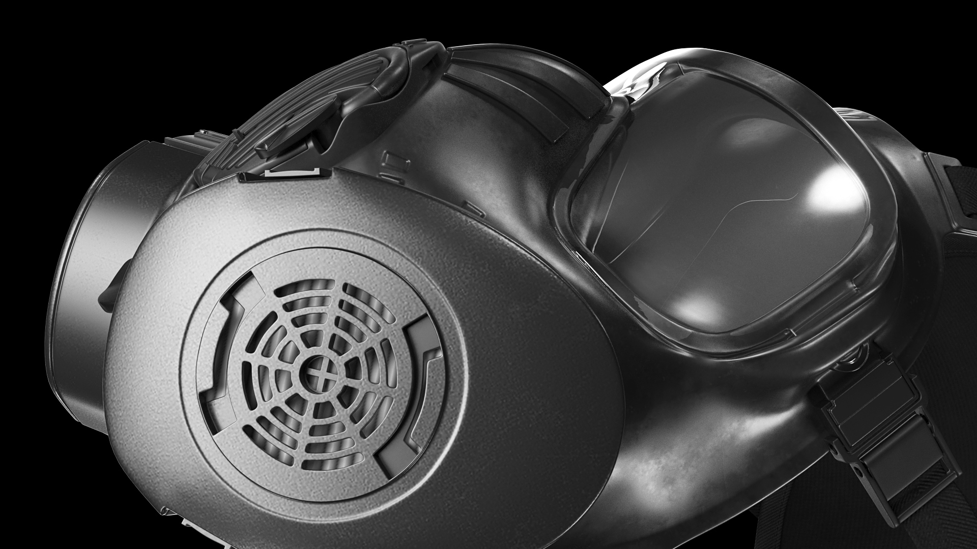 3D JSGPM M50 Full Face Gas Mask model