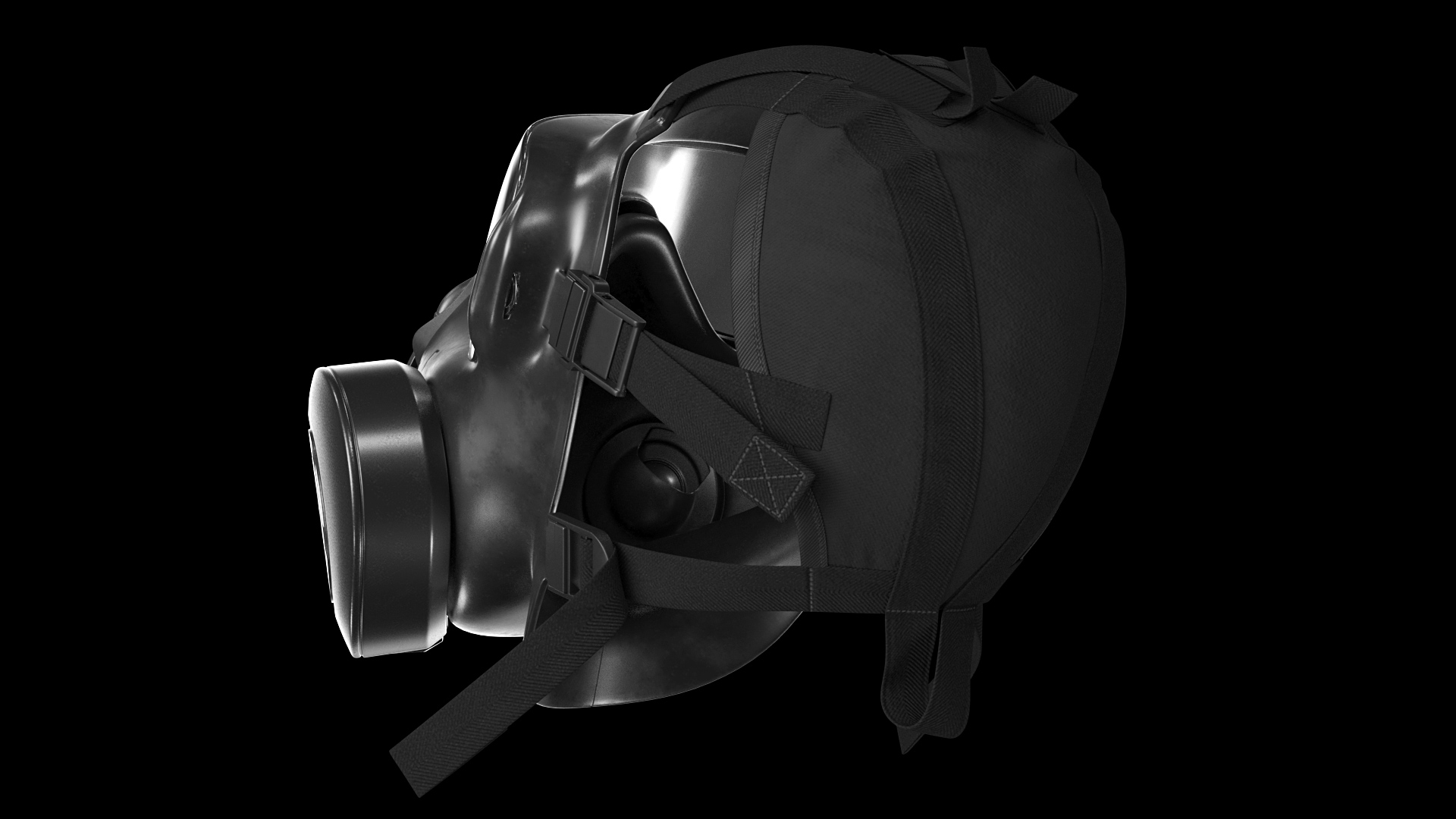 3D JSGPM M50 Full Face Gas Mask model
