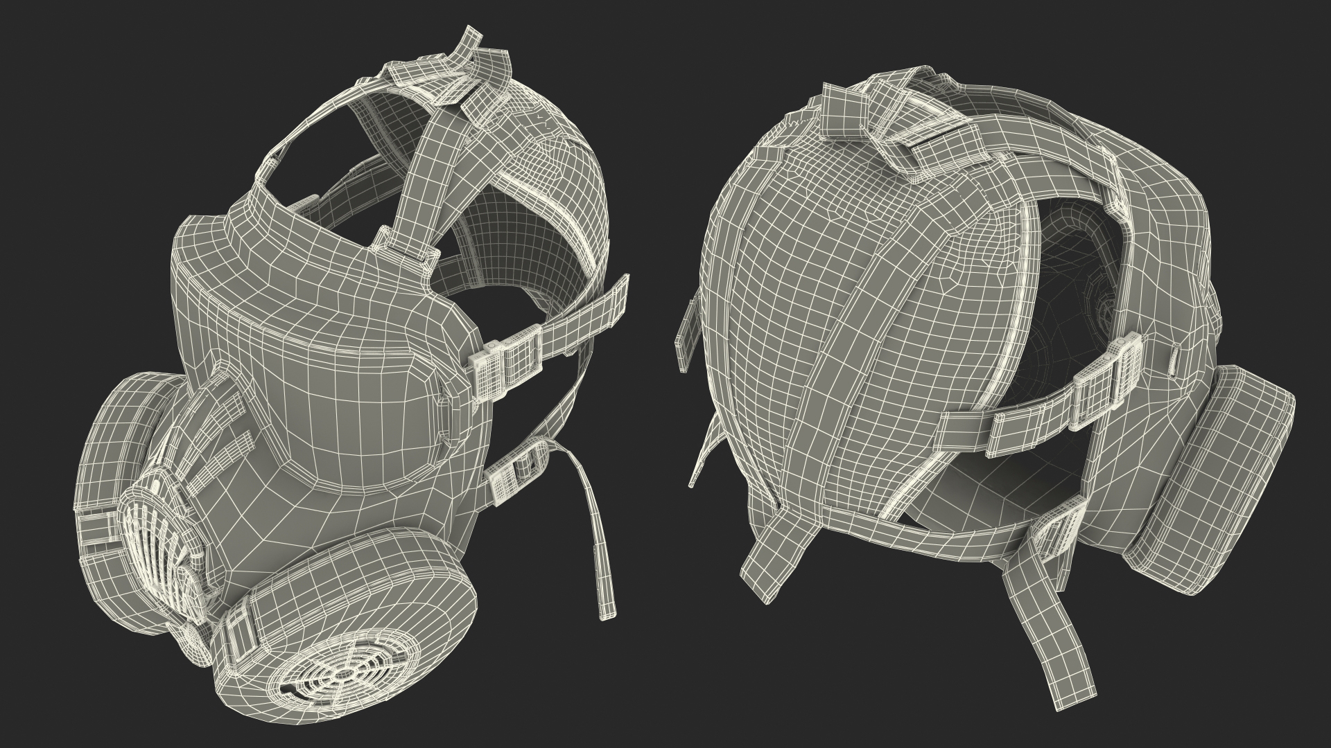 3D JSGPM M50 Full Face Gas Mask model