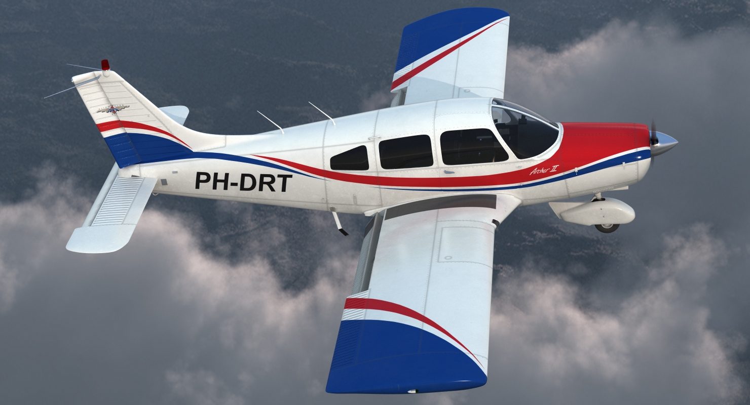 Light Aircraft Piper PA 28 161 Warrior III 3D