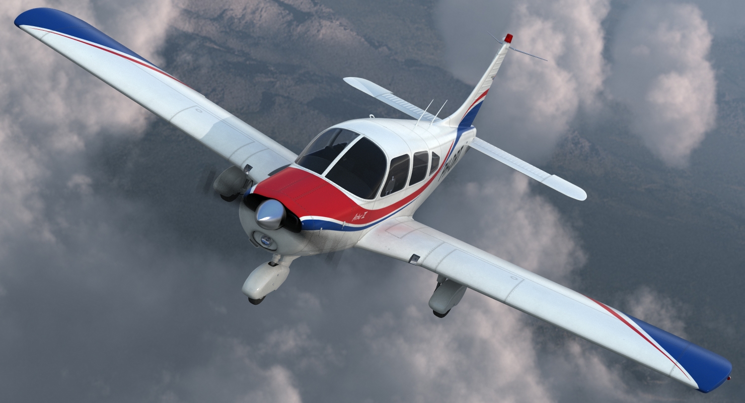 Light Aircraft Piper PA 28 161 Warrior III 3D