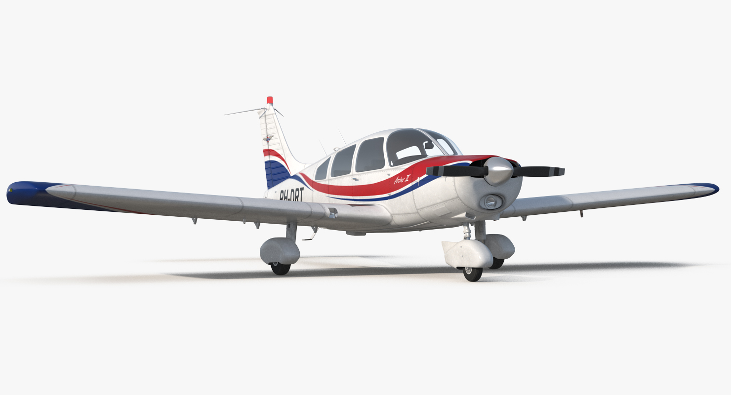 Light Aircraft Piper PA 28 161 Warrior III 3D