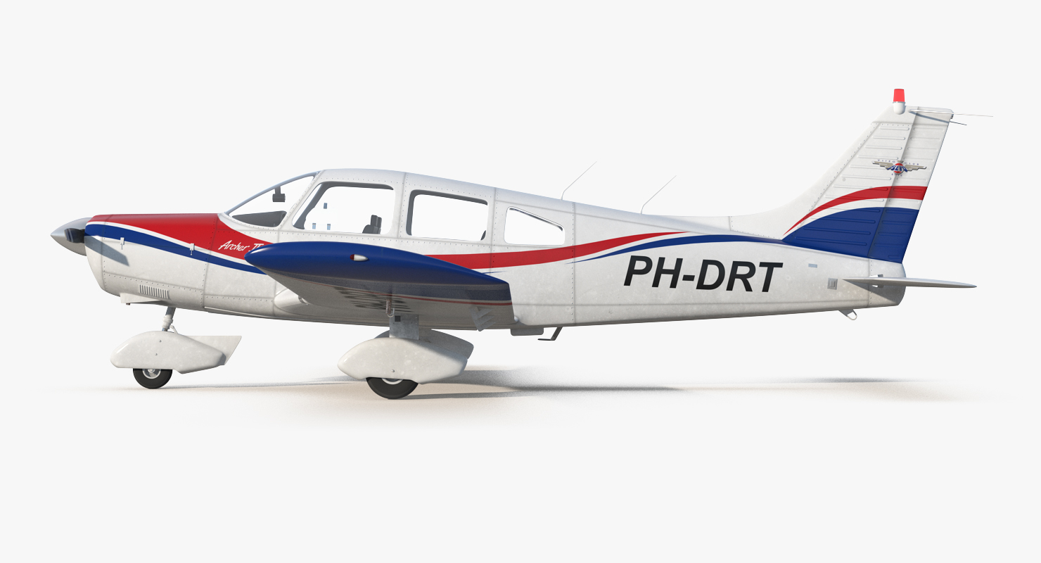 Light Aircraft Piper PA 28 161 Warrior III 3D