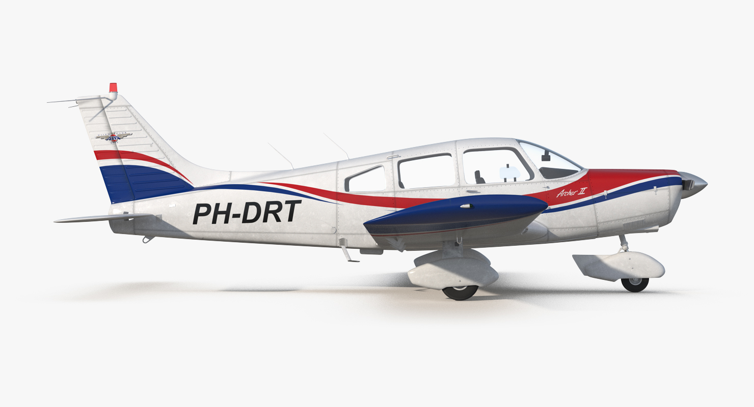 Light Aircraft Piper PA 28 161 Warrior III 3D