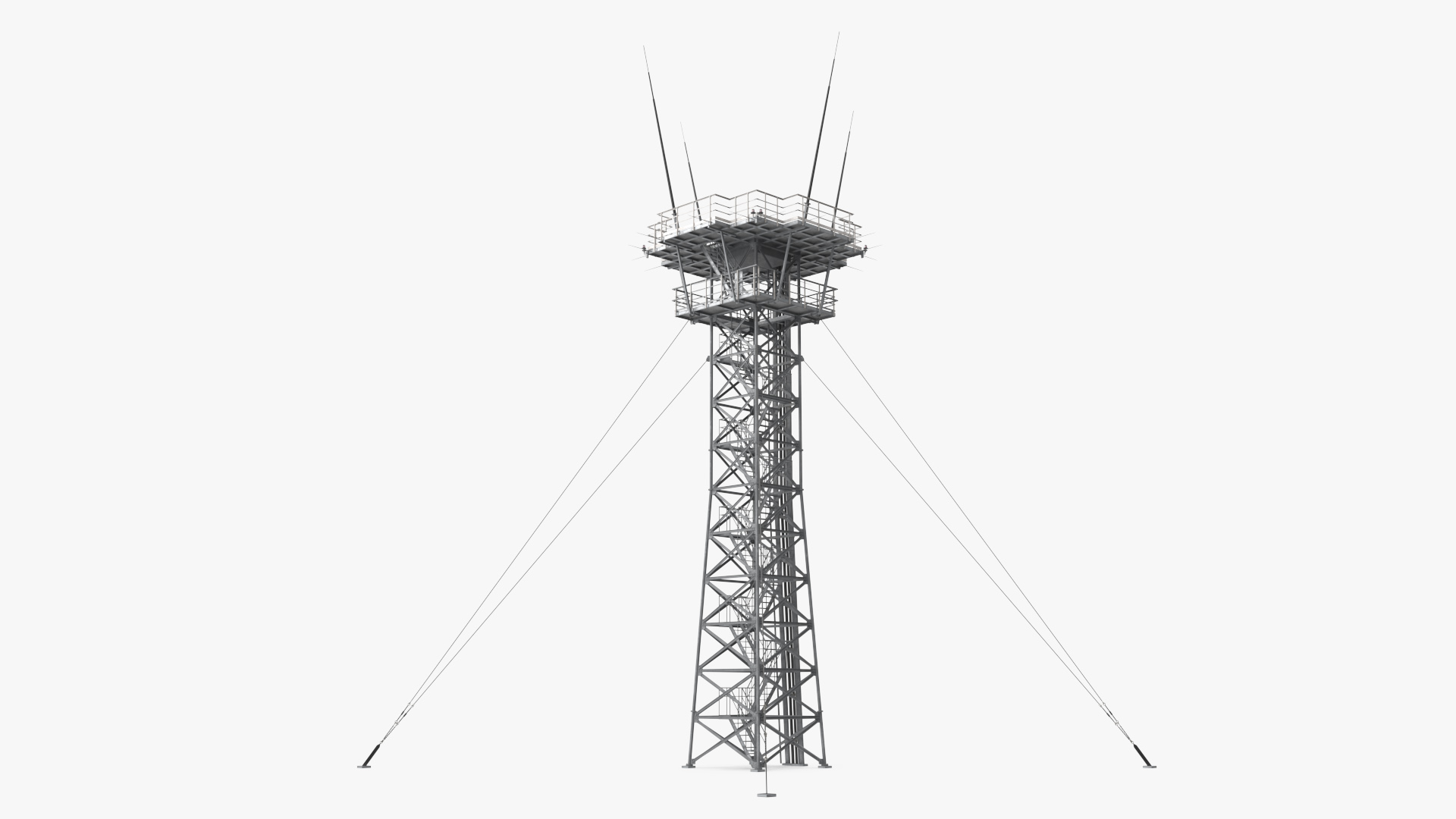 Airport Radar Tower 3D model
