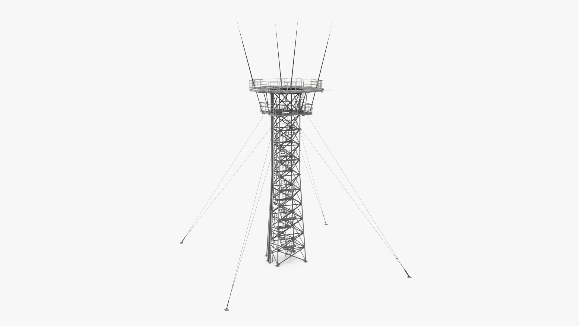Airport Radar Tower 3D model