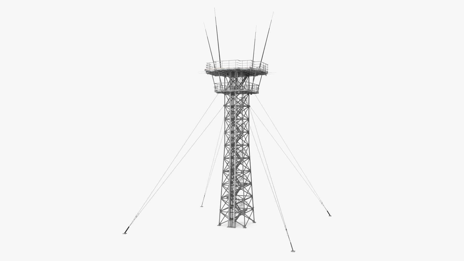 Airport Radar Tower 3D model