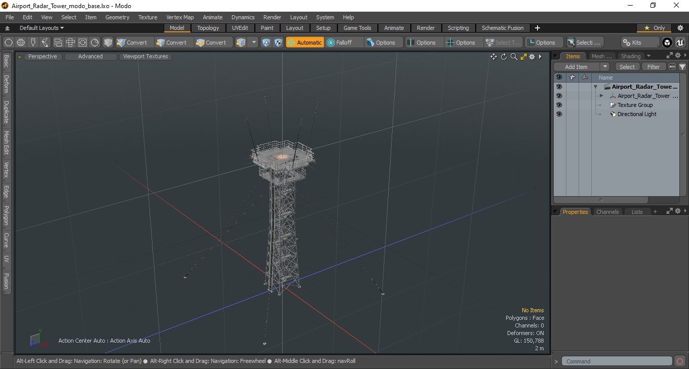 Airport Radar Tower 3D model