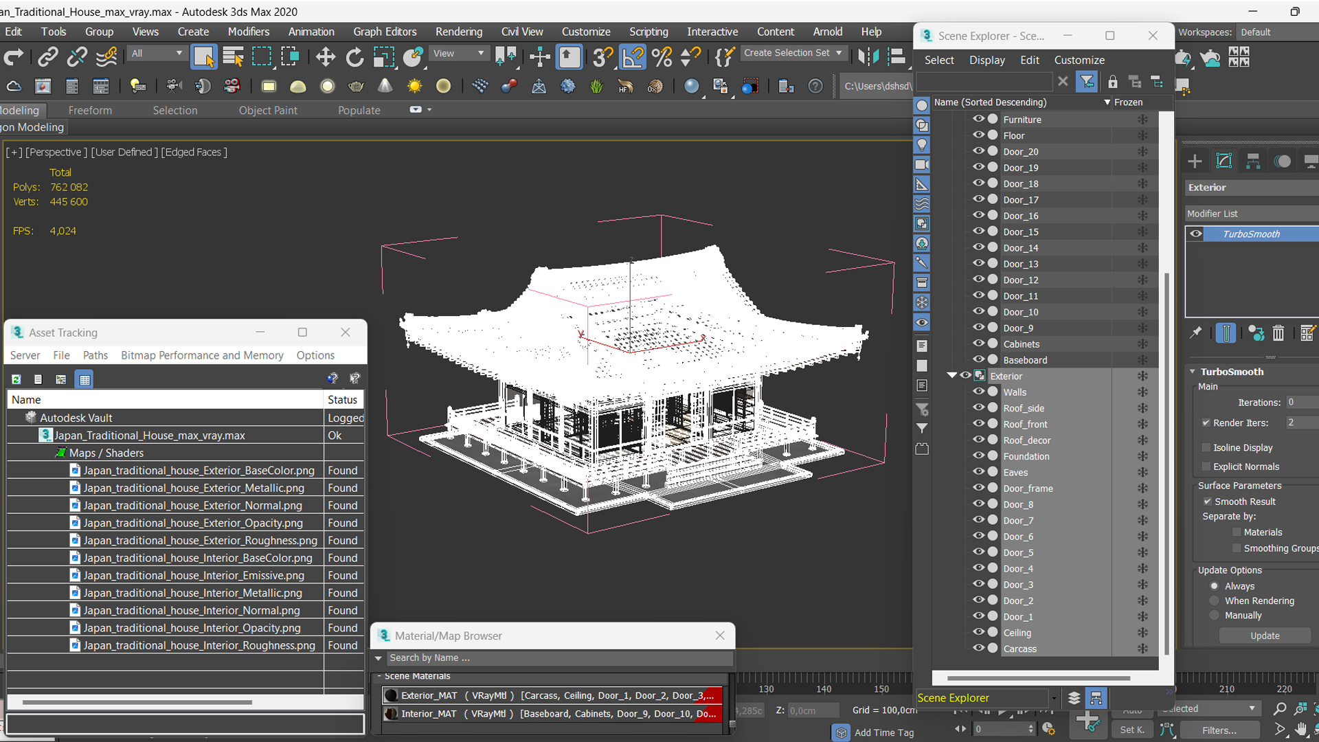 3D Japan Traditional House model
