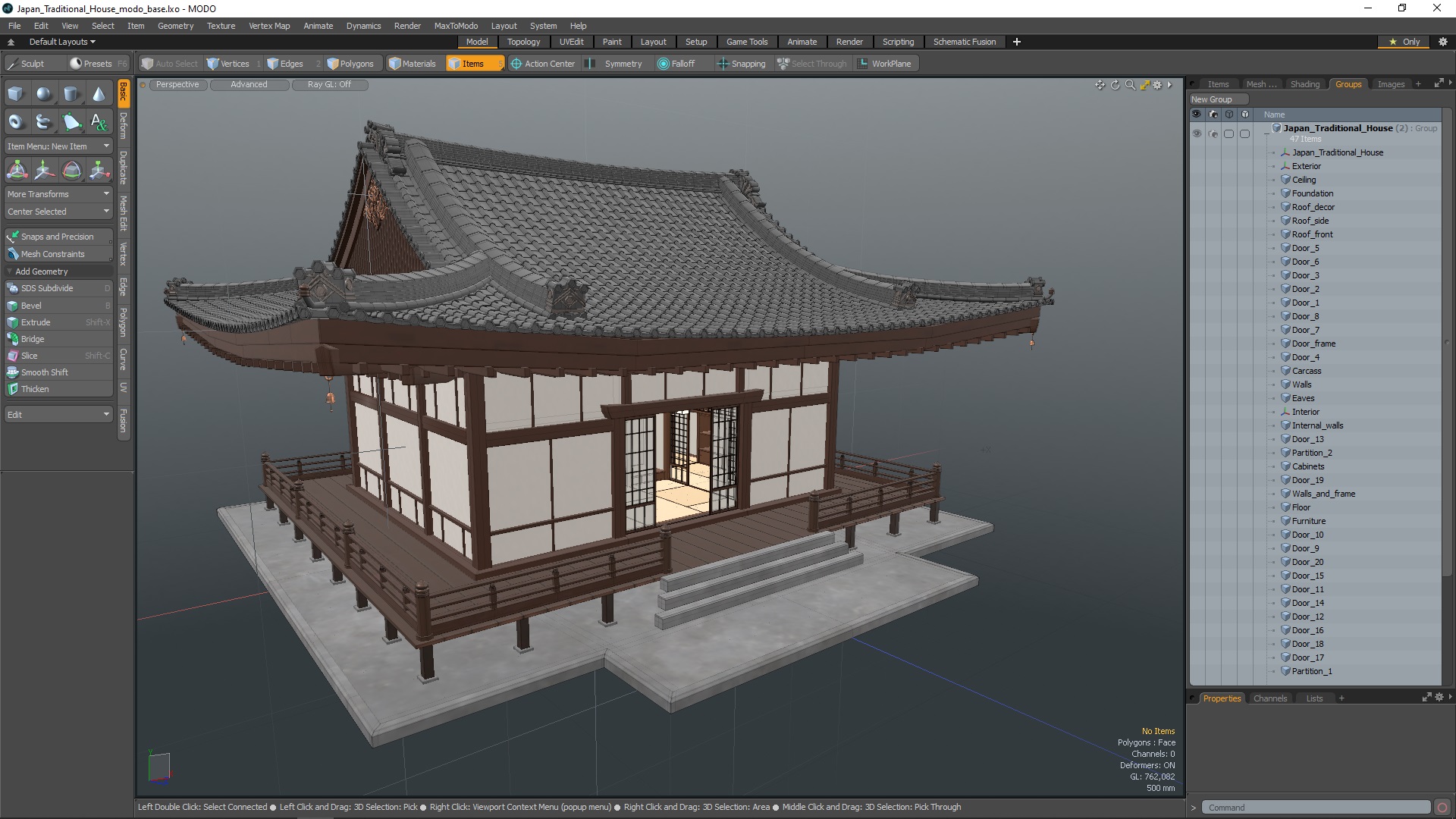 3D Japan Traditional House model
