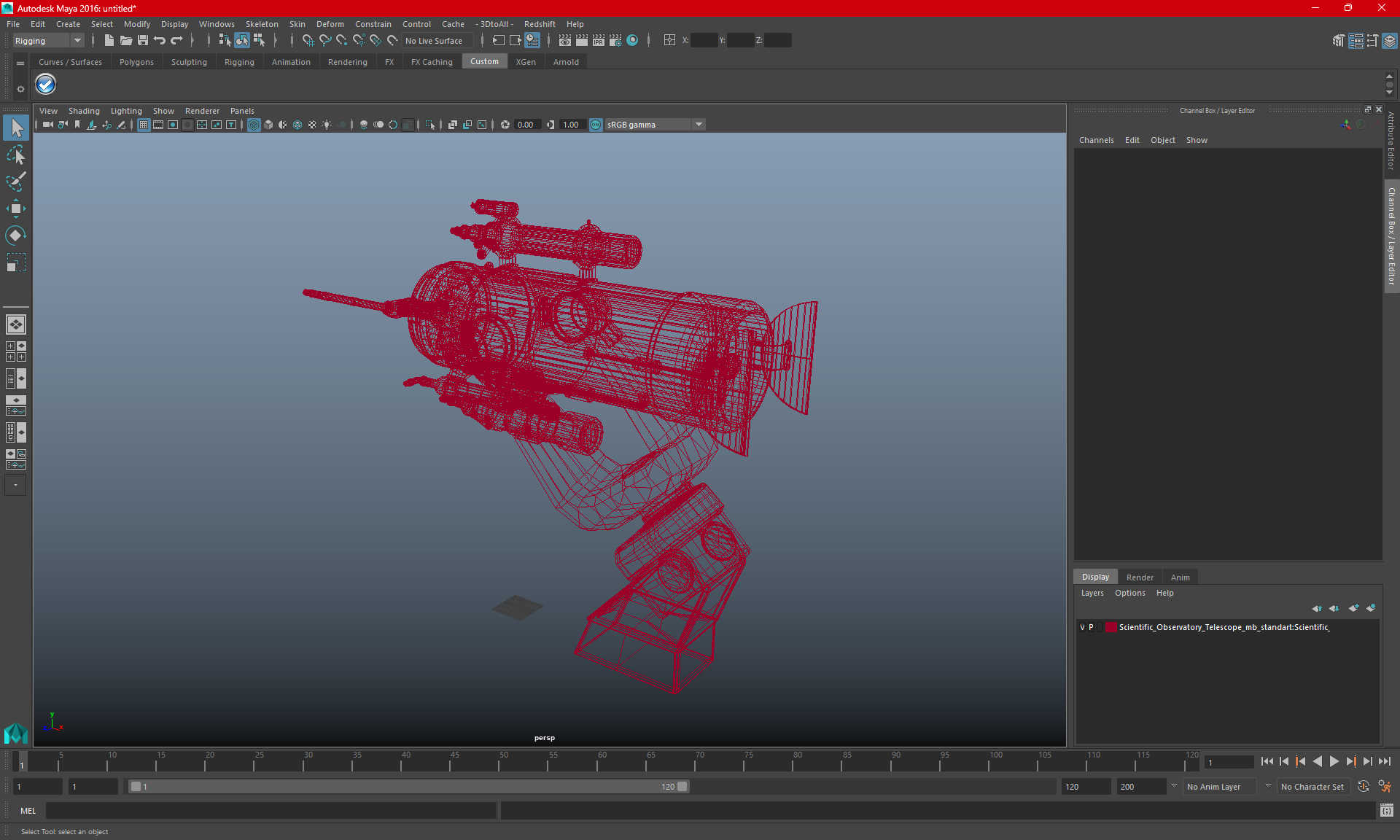 Scientific Observatory Telescope 3D