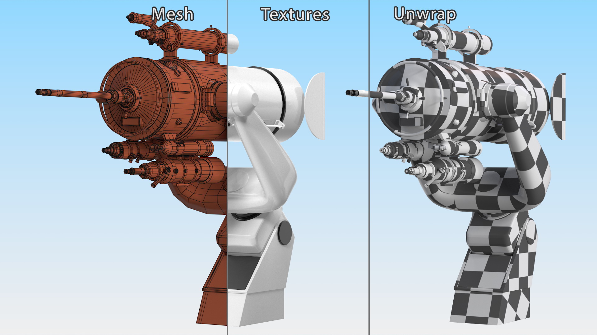 Scientific Observatory Telescope 3D