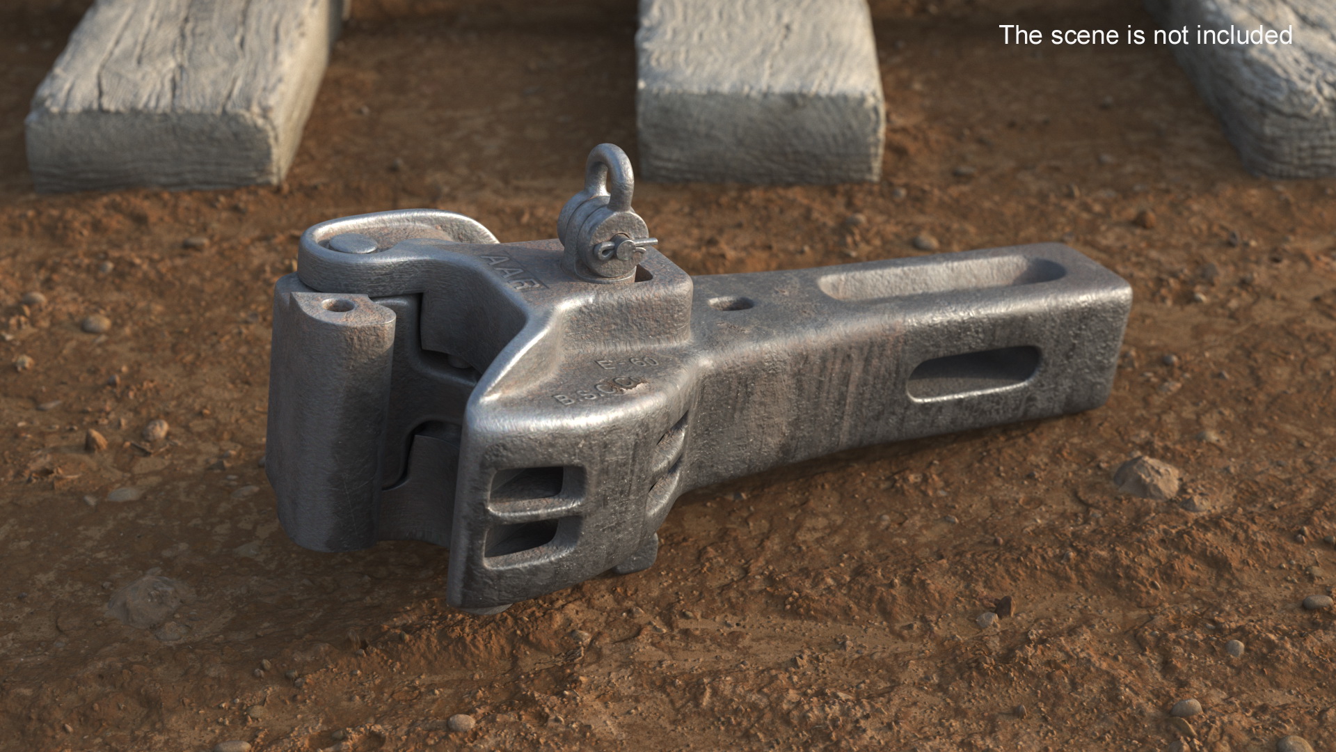 3D model Janney Coupler AAR Type E Used