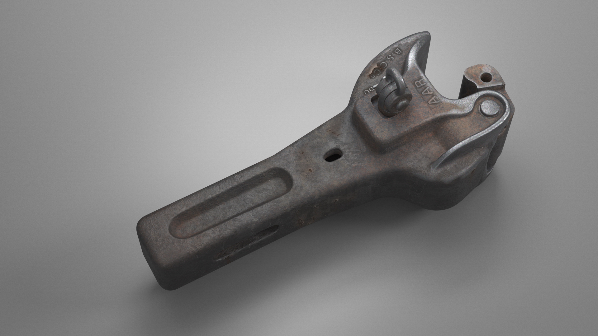 3D model Janney Coupler AAR Type E Used