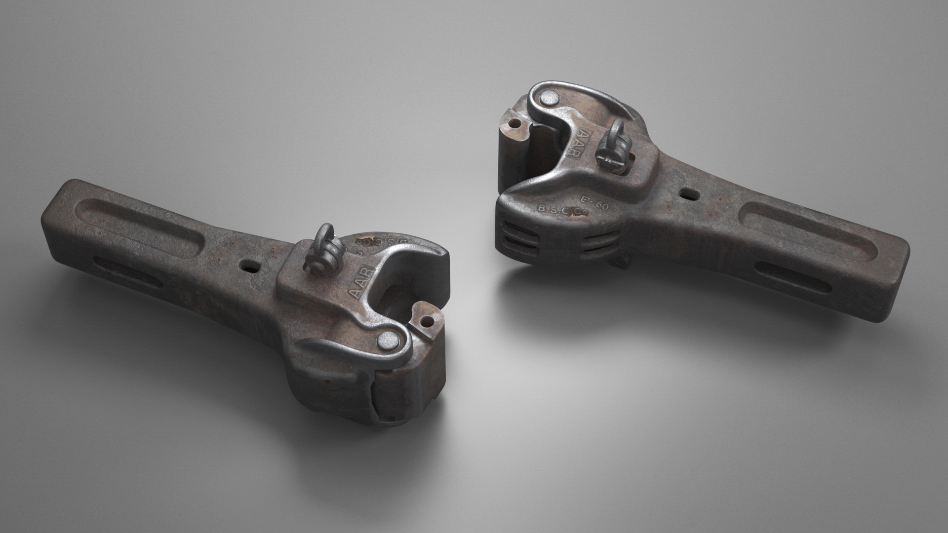 3D model Janney Coupler AAR Type E Used