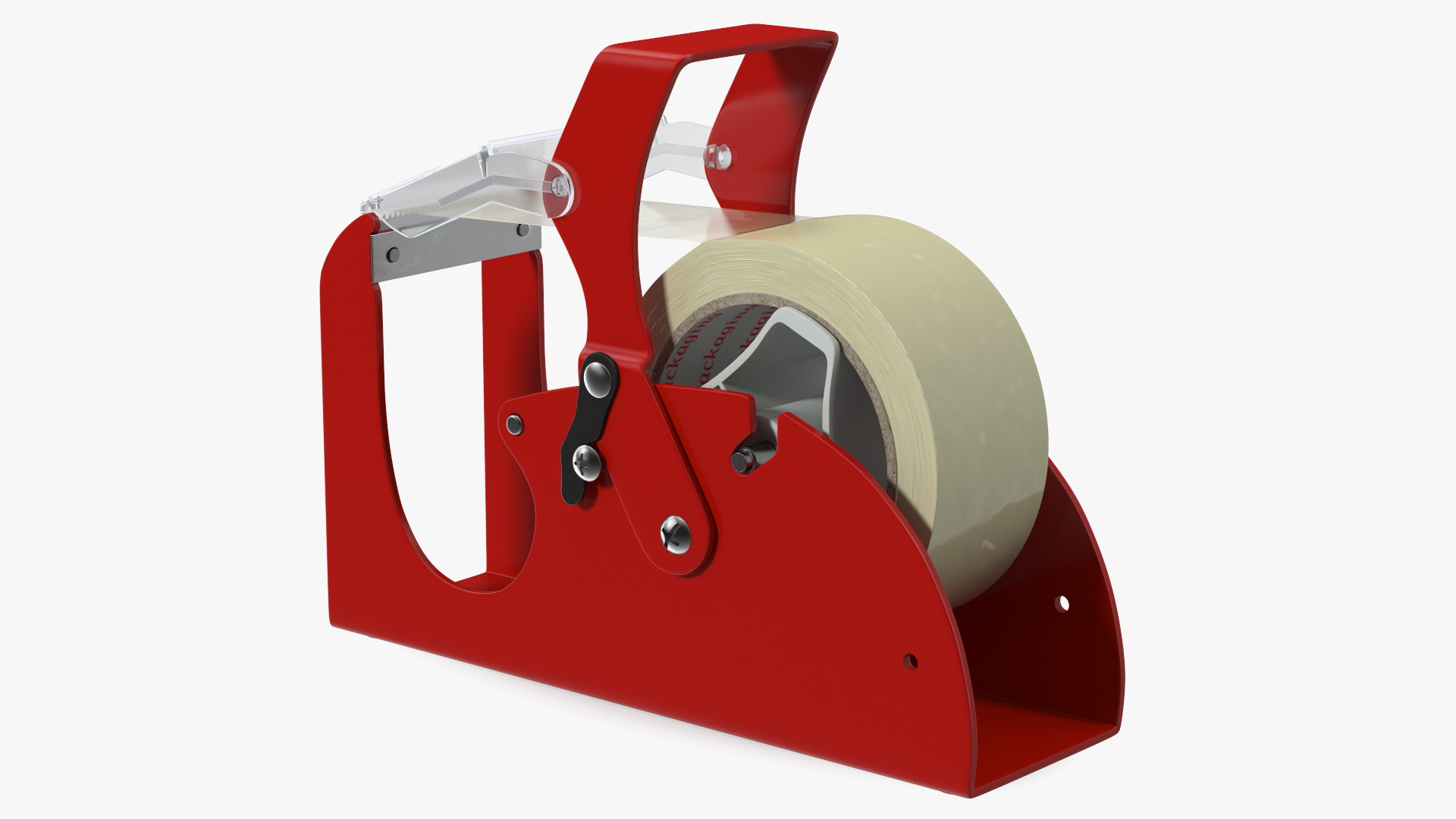 3D Benchtop Tape Dispenser with Safety Guard Yellow model