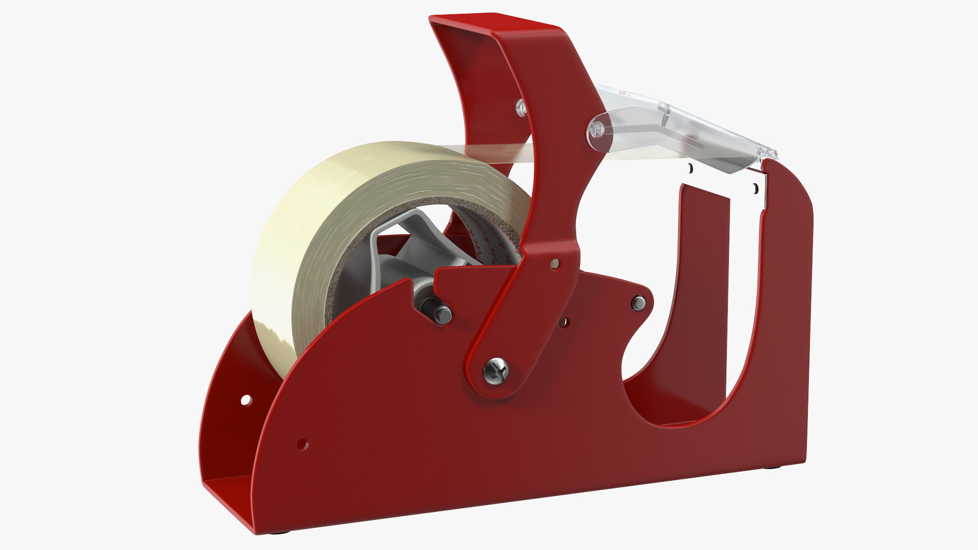 3D Benchtop Tape Dispenser with Safety Guard Yellow model