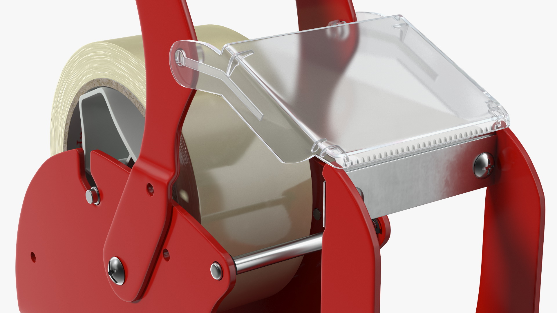 3D Benchtop Tape Dispenser with Safety Guard Yellow model