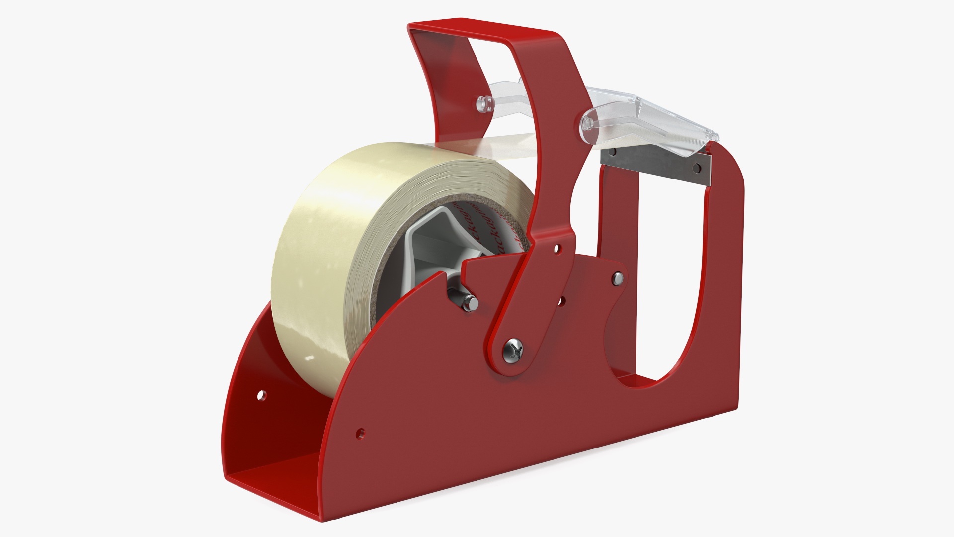 3D Benchtop Tape Dispenser with Safety Guard Yellow model