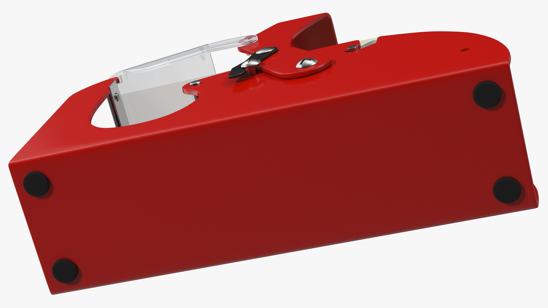 3D Benchtop Tape Dispenser with Safety Guard Yellow model