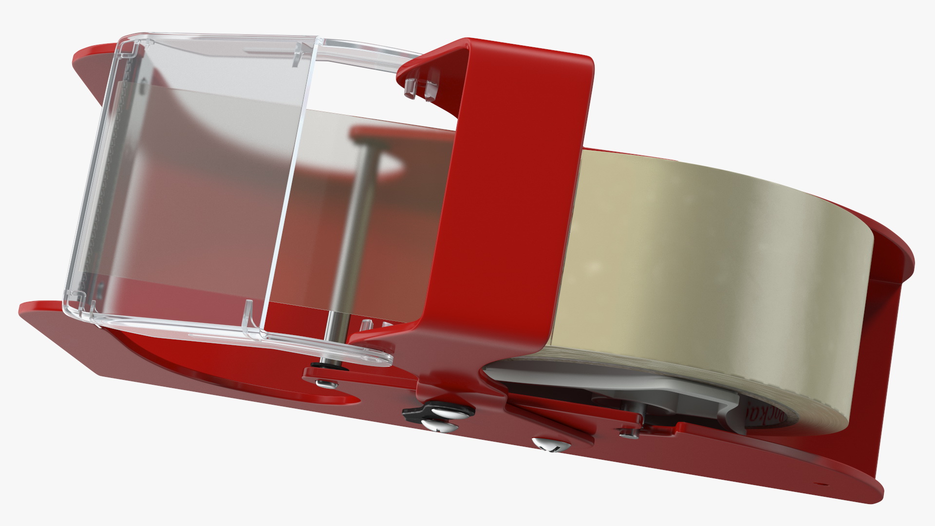 3D Benchtop Tape Dispenser with Safety Guard Yellow model